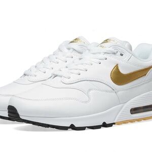 Nike Air Max White with Gold Accents